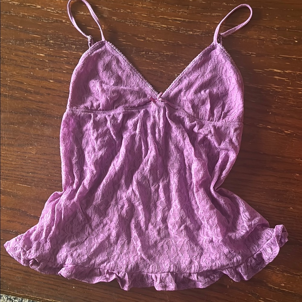 Pink Lace Cami Top Victoria Secret